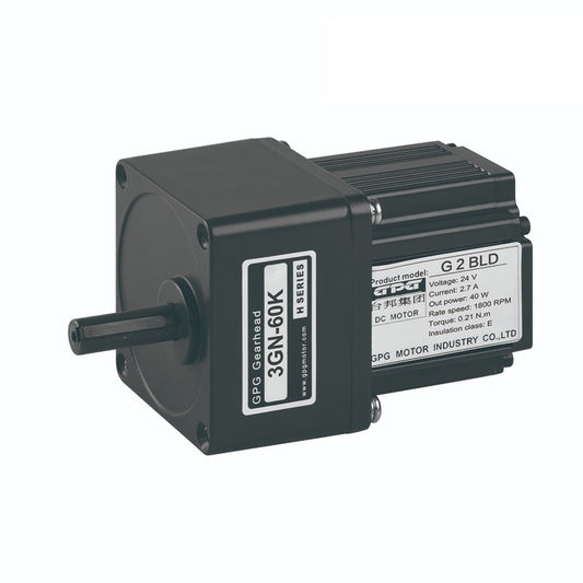 Square box 60 series brushless DC reduction motor (25W 30W 40W)